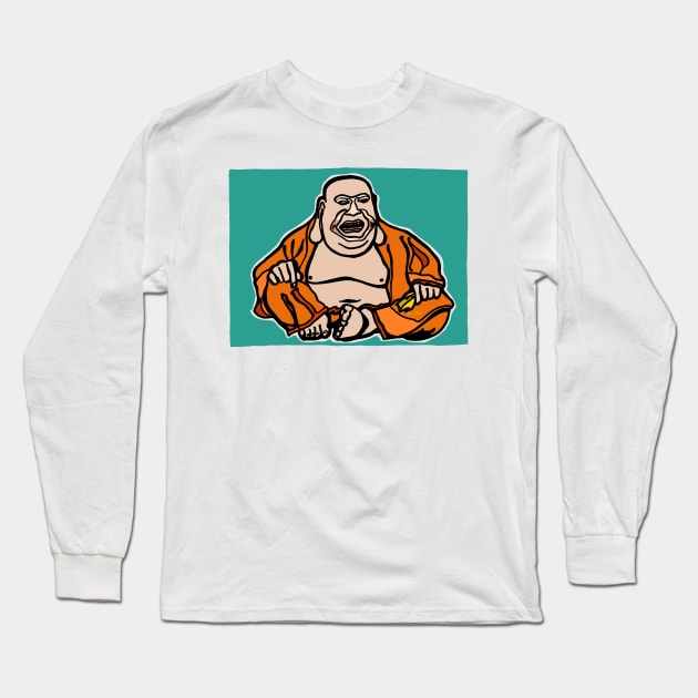 Budd-Ha-Ha Long Sleeve T-Shirt by JSnipe